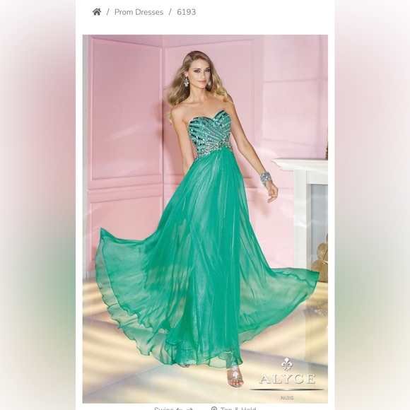 Strapless Alyce Paris Homecoming Winter Formal Prom Dress - Picture 8 of 12